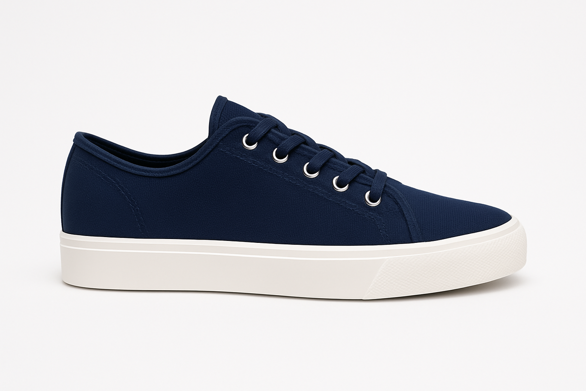 Chaussures en coton respirant bleut – Confort et simplicité