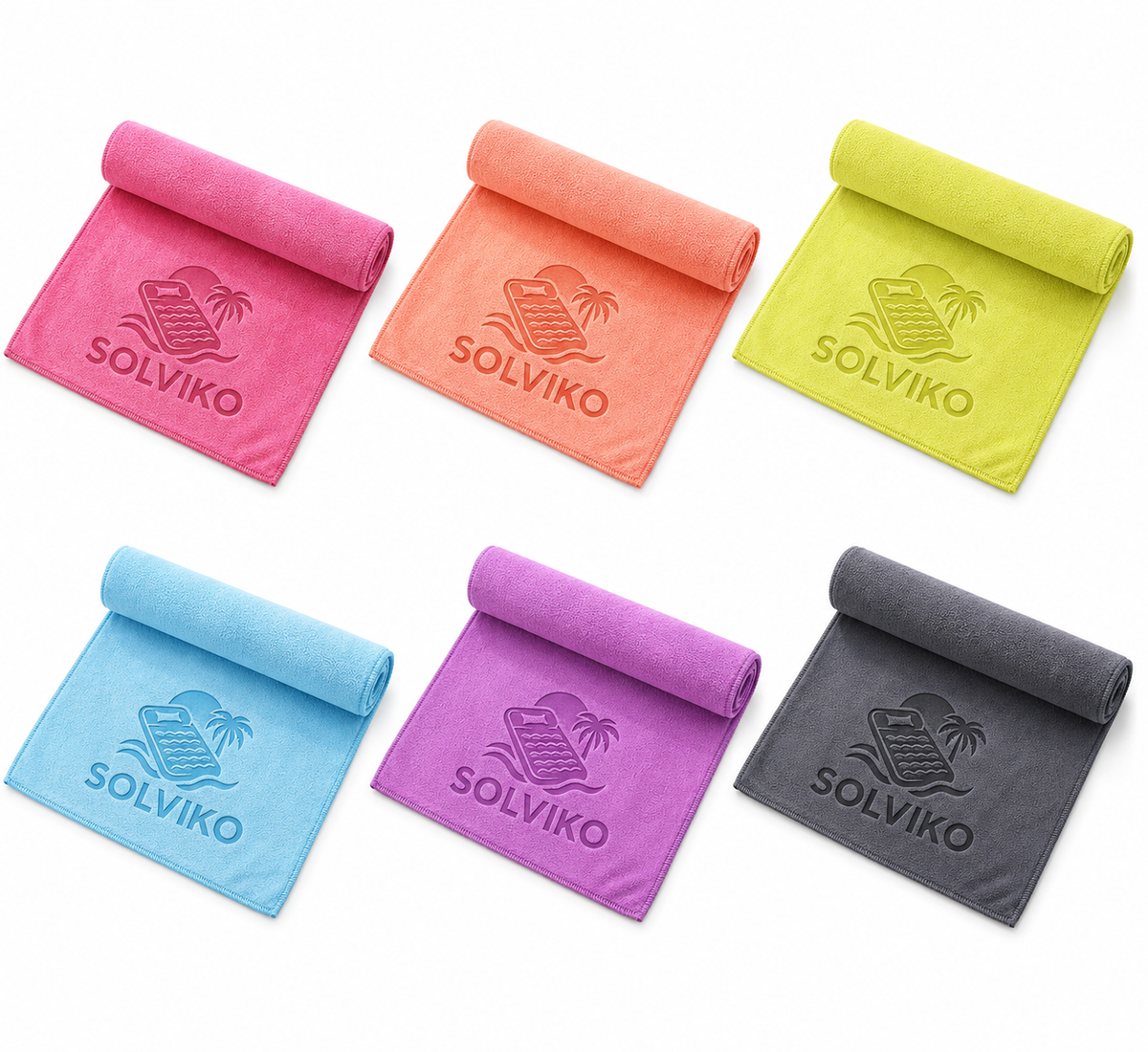 Serviette rafraîchissante SOLVIKO, disponible en plusieurs coloris